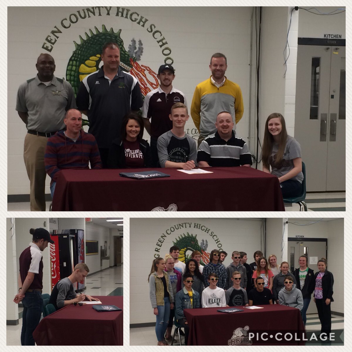 GreenCoHS's tweet photo. Congratulations to Grant Karnes...Campbellsville University signee! #dragonpride https://t.co/72147KWlUK