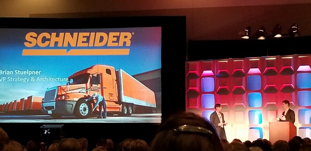 bstuelpner's tweet image. Had a great time sharing the @WeAreSchneider story at @Oracle #moderncx. Thanks @fortune_a!