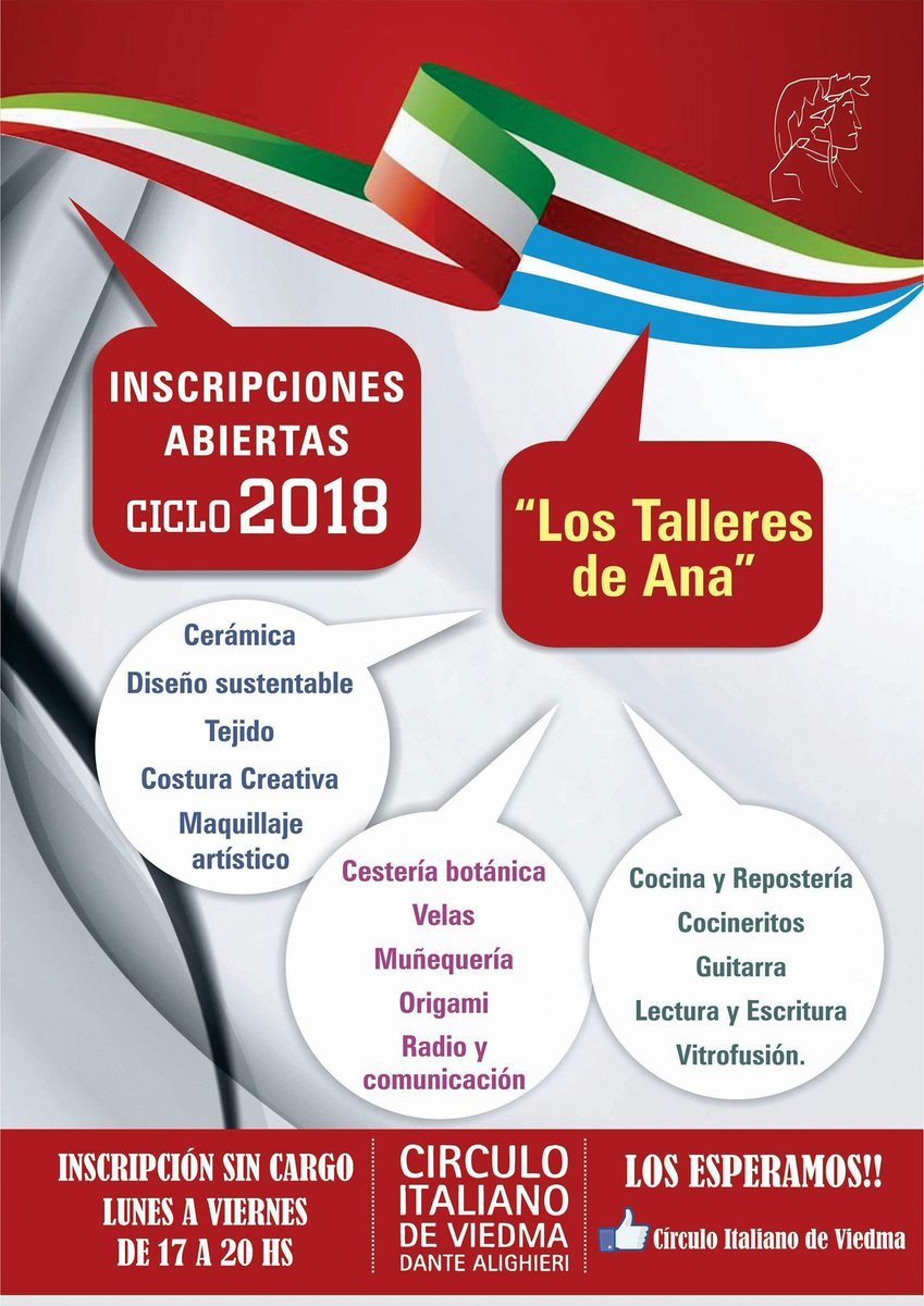 Circuloviedma's tweet photo. 🔊HOY MARTES 18:00 a 20:00 hs
👉MAQUILLAJE ARTISTICO 
👉CERAMICA
📝SEGUIMOS INSCRIBIENDO
🏢SAN MARTIN 441
👇TENEMOS TODO ESTO PARA VOS!! https://t.co/9Z0WtmLnQj