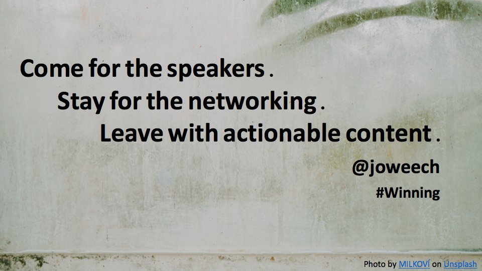 JoWeech's tweet photo. I do not speak at events unless I have experiential knowledge of my topic and can provide takeaways. Note: I have learned everything I know from the best of the best and share my successes in implementing their great ideas! Next up: #ClearedRecruiting https://t.co/m5fDBLmMub https://t.co/fwKVskTFbh