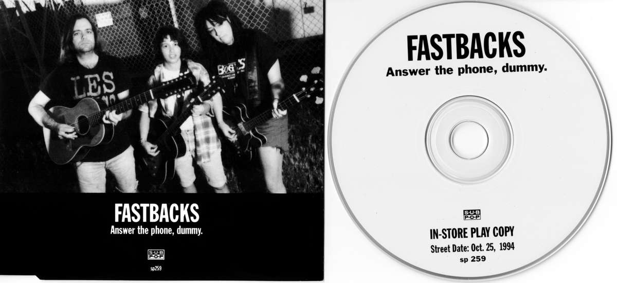 djkevincole's tweet photo. Next on the @kexp @subpop count up, it's SP259 from #TheFastbacks! The album "Answer The Phone, Dummy" features the work of SIX different drummers. That's a lot of marching to your own beat! 🥁🥁🥁🥁🥁🥁 https://t.co/0Glg9tBplj