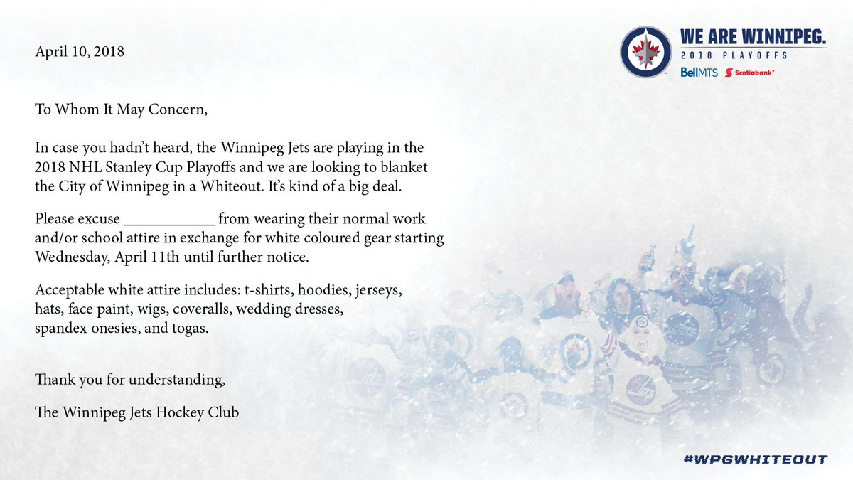 NHLJets's tweet image. We thought this would be handy for tomorrow... #WPGWhiteout