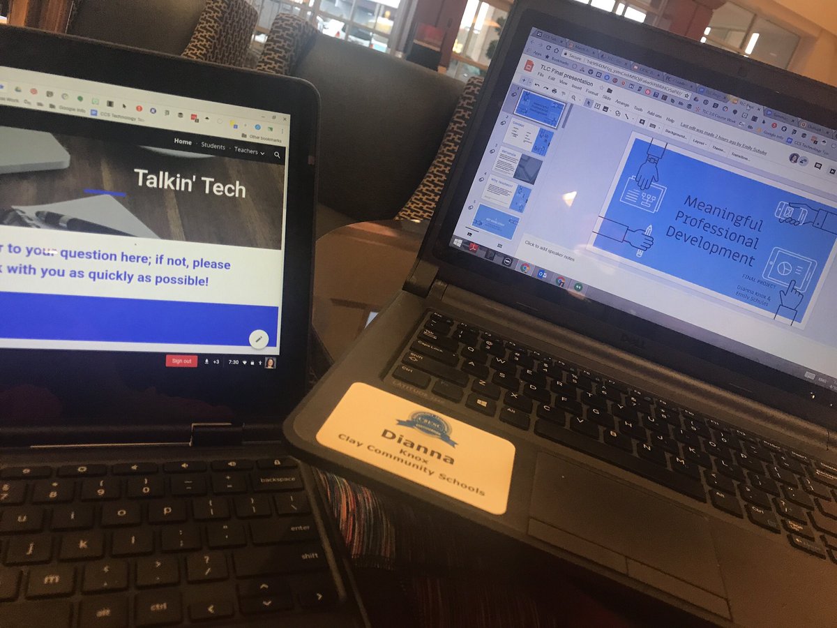 dianna_dk's tweet photo. Double devices to prep and finalize our project and presentation for tomorrow. #ciesctlc #futureready #INeLearn https://t.co/SXFvjEFlGF