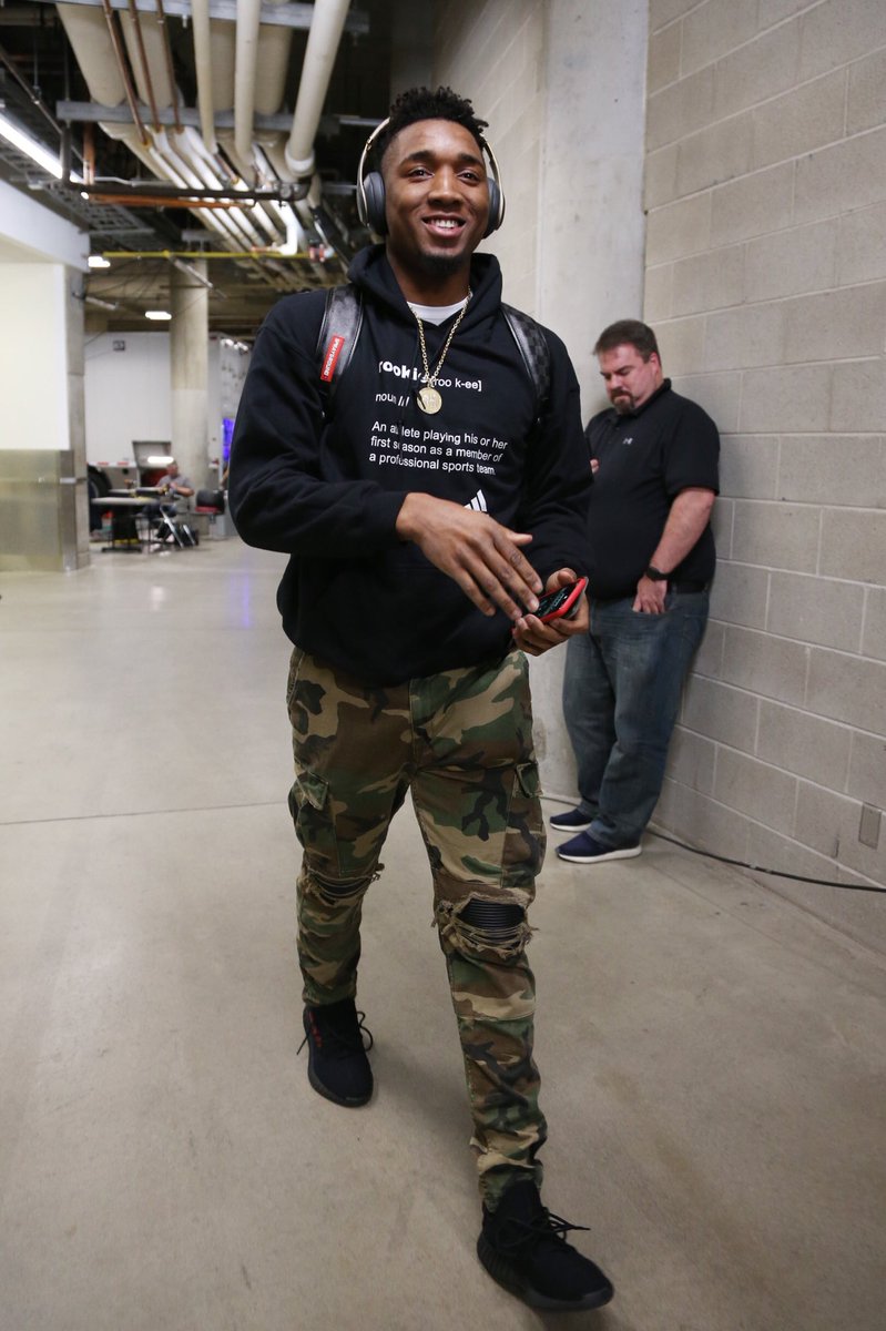 sreekar on Twitter: "Between this Adidas rookie definition hoodie and the Jazz's "a rookie does not do XYZ" pamphlets, Donovan Mitchell's team has done excellent job of accidentally making Ben Simmons'