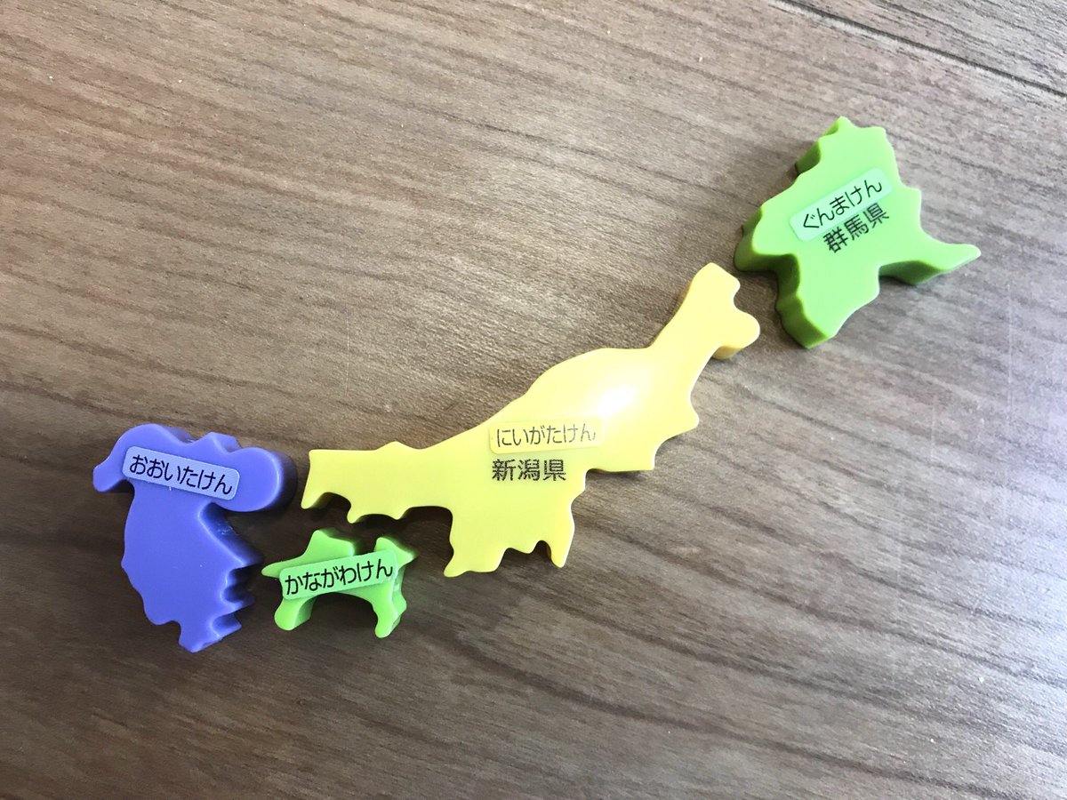 日本地図のパズルを使って遊んでいたら とんでもない事に気付いてしまった 新潟つよい 群馬ついに海を獲得 Togetter