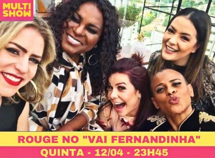 rougebrr's tweet photo. Nesta quinta (12.04) irá ao ar pelo @multishow, o episódio do programa Vai Fernandinha com participação das meninas. //✨💞🍒#RougeNoVaiFernandinha https://t.co/kNWr941FRD