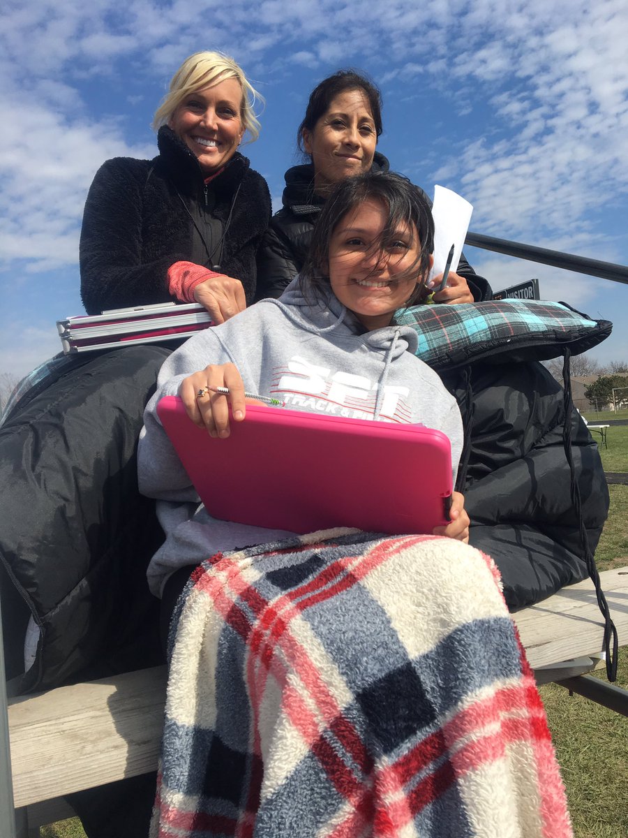 SFT_Track's tweet photo. Another great meet in the books. Little cold but at least the sun came out. Best assistant coaches and managers in the business just trying to not blow away. #SFTtrack https://t.co/8JUN6JjRzR