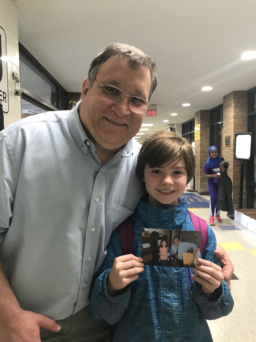 My friend made my day. Sharing a picture from first grade.