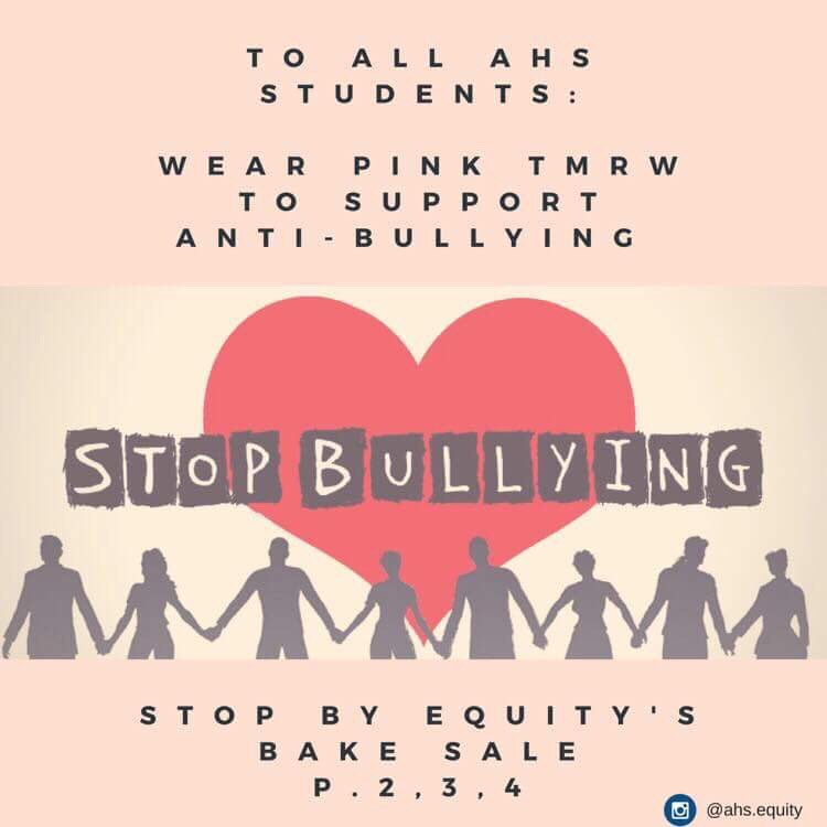 Aurora_Eagles's tweet photo. Hey eagles make sure to wear pink tomorrow to show your support against bullying!💓💞 https://t.co/vwR7vzzZ2N