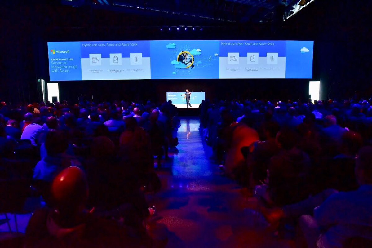 microsofttech's tweet photo. "This is where @Azure and Azure Stack shine by allowing us to find new insights from heritage or legacy data" - @Microsoft Principal Azure Group Program Manager Vijay Tewari ( @vijaytewari ) joins us at #AzureSummitNZ to tell us more #AzureSummit2018 https://t.co/cBqK1GeDTj