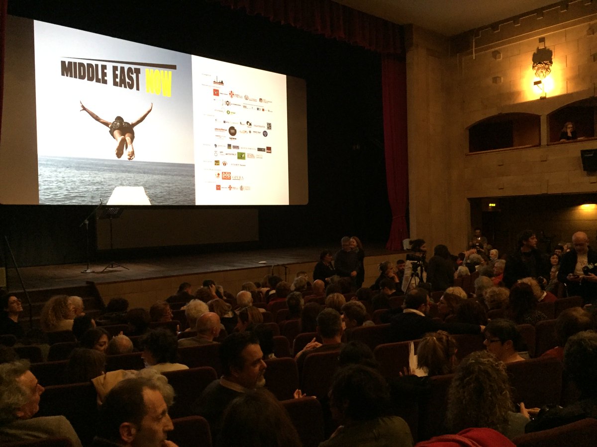 AnotherDayInB's tweet photo. Shout out to #MENOW9 for the sold out screening of @AnnemarieJacir's WAJIB in Florence, Italy - a wonderful evening, a wonderful film! https://t.co/LDVfdkJ65x