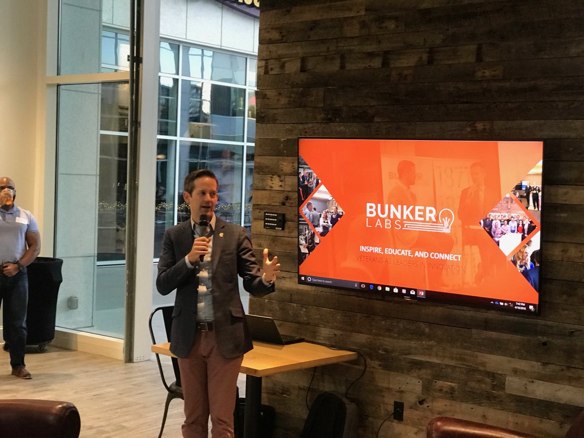 BunkerLabsATL's tweet photo. Helloooooooooo Atlanta! Excited to be at Bunker Brews Atlanta. Thank you for the warm welcome! #BunkerBrews https://t.co/dlaJNgY6BO