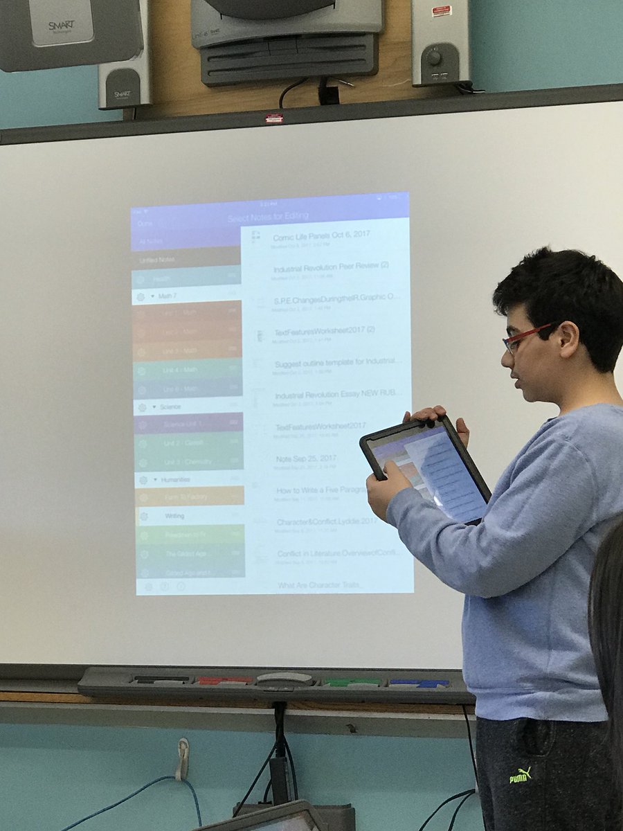 MrsMTroy's tweet photo. CHOICE students spent the afternoon teaching teachers about the app, Notability. It was wonderful learning from the experts. Learn by teaching! #scarsdalemspride https://t.co/2ime0vEDM3