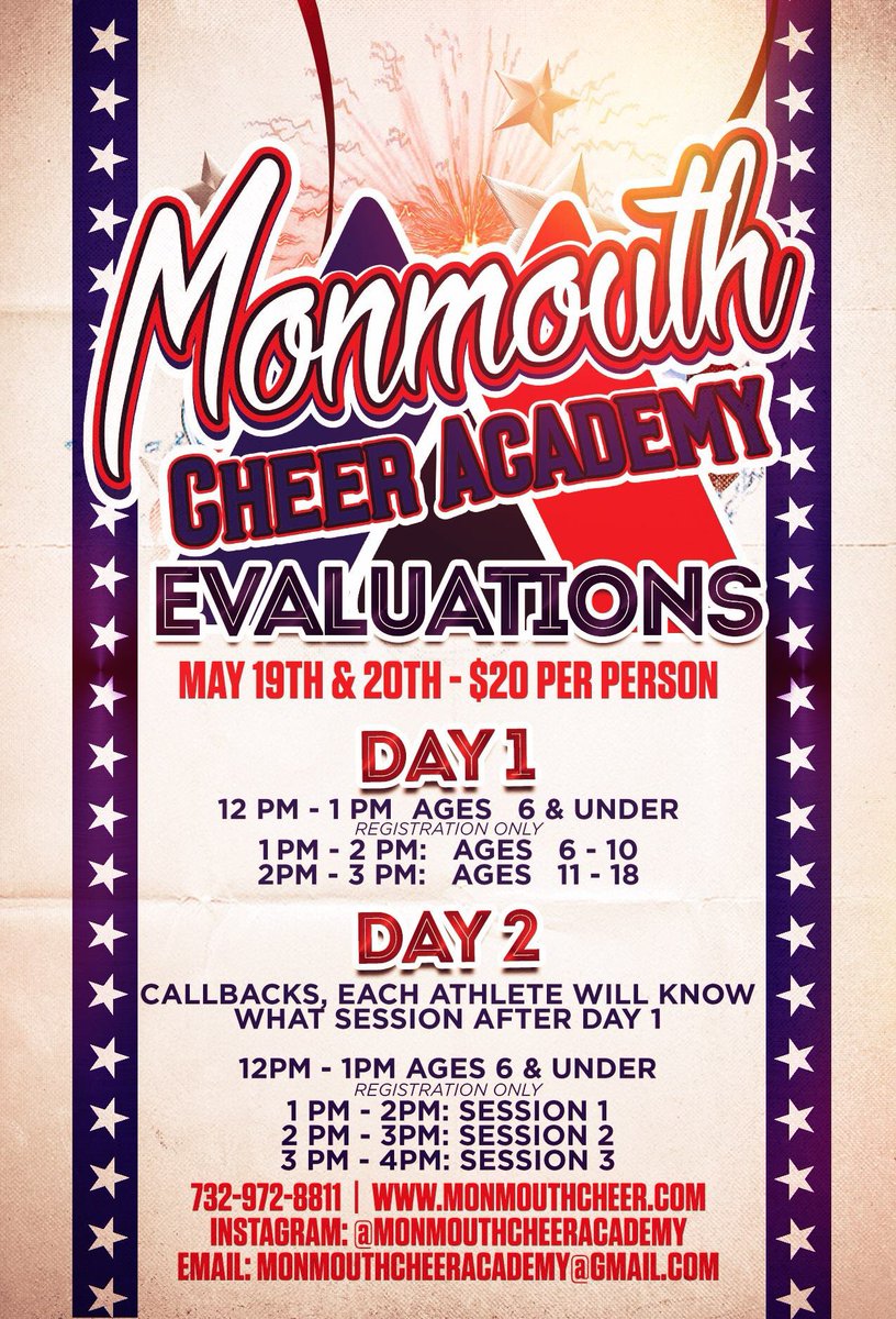 MonmouthCheer's tweet photo. MCA SEASON 6! 🖤❤️💙 https://t.co/2fSSN5fFVL