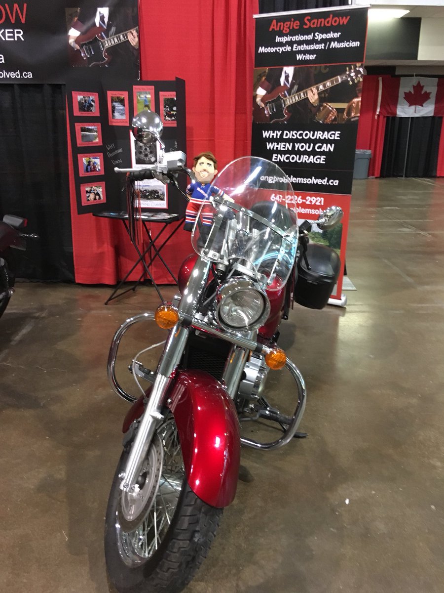 sandowangie's tweet photo. Thanks to those who stopped by my booth at the #springmotorcycleshow  and to those who listened to me share my story. https://t.co/6zVJAYnEjk