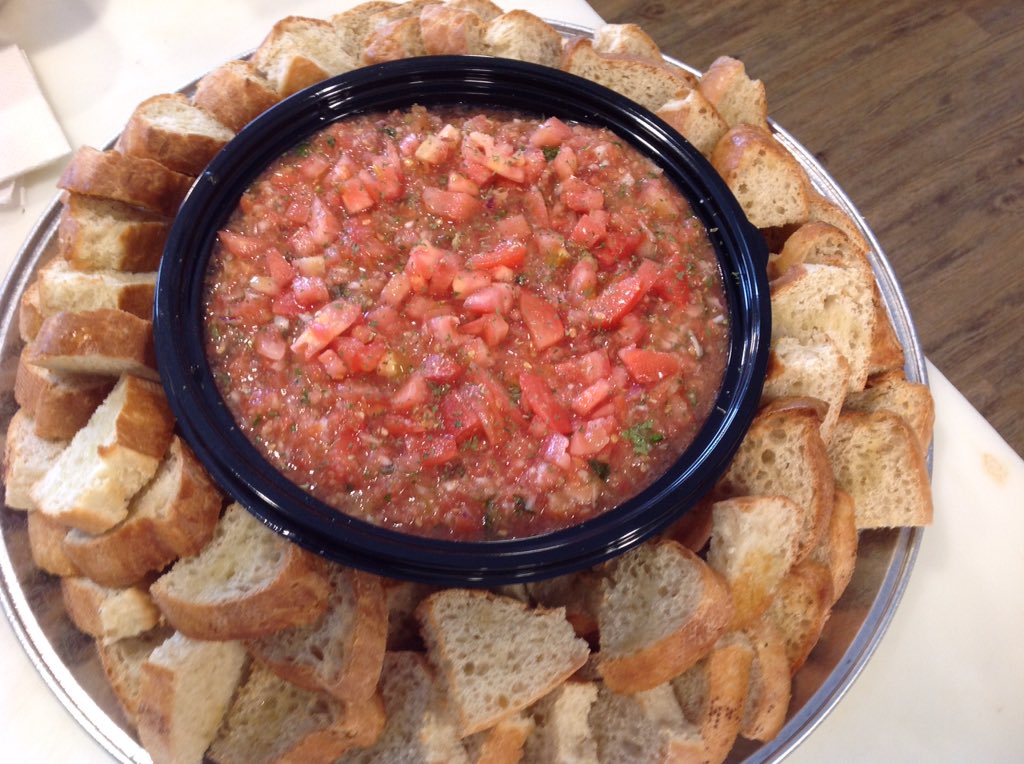 CozyBFLO's tweet photo. Homemade bruschetta w/scratch made baguette.  (716) 631-9060 info@CozyCateringBuffalo.com https://t.co/JcW2ZYxieQ
