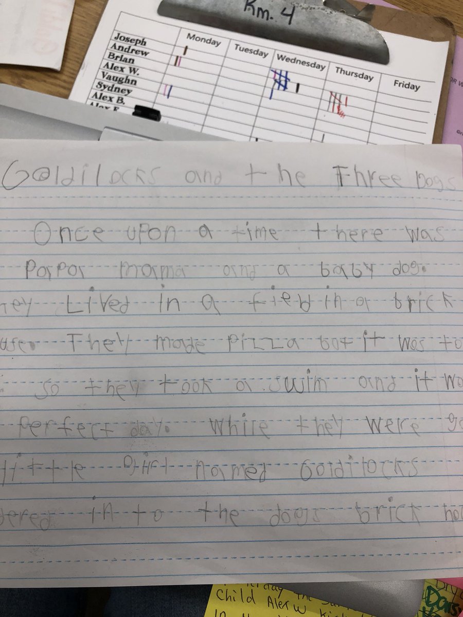 MrsWaurin's tweet photo. Ss recreated “Goldilocks and the Three Bears” in order to write like a story teller. https://t.co/BGb7Iy9NIe
