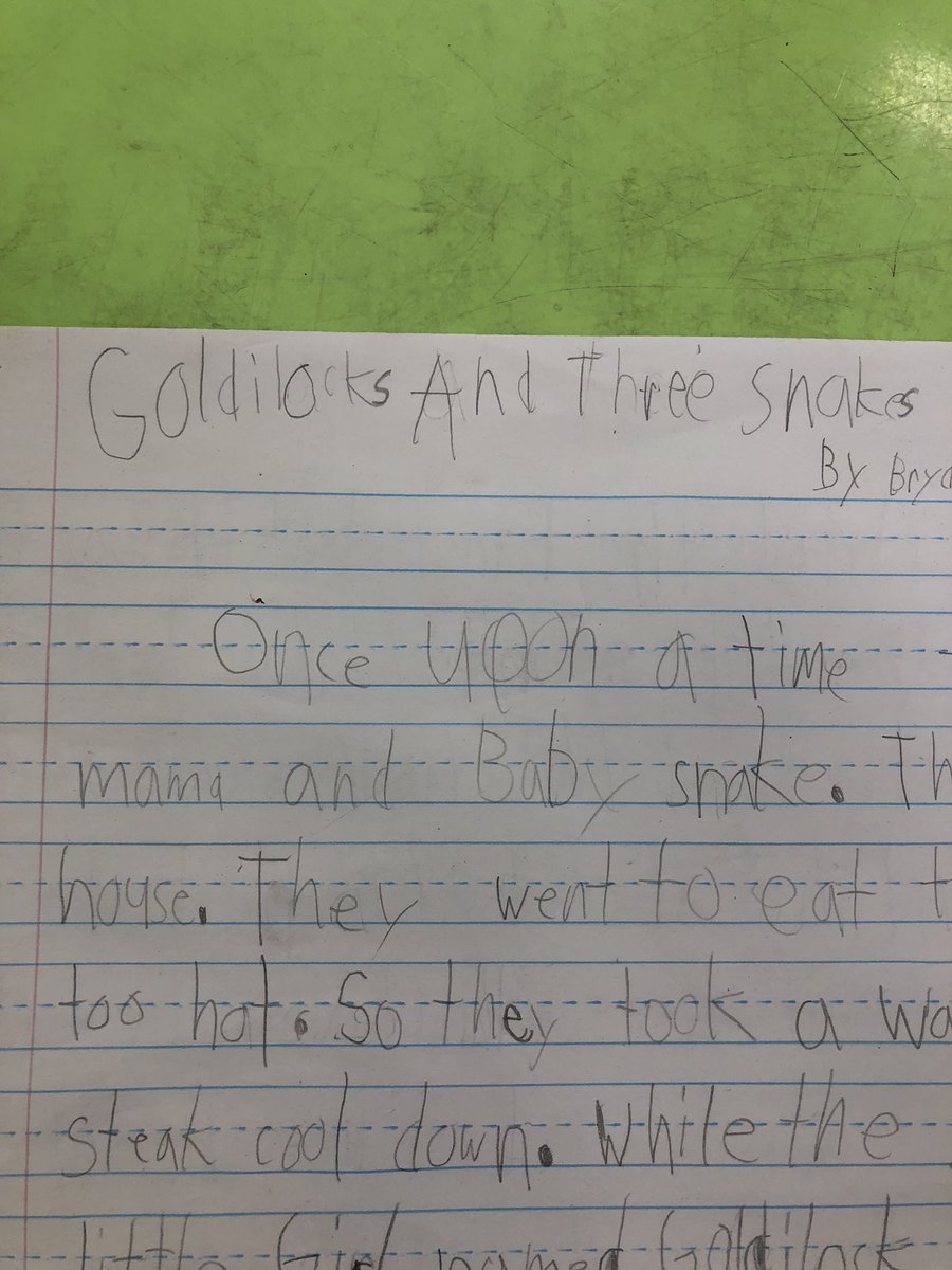 MrsWaurin's tweet photo. Ss recreated “Goldilocks and the Three Bears” in order to write like a story teller. https://t.co/BGb7Iy9NIe