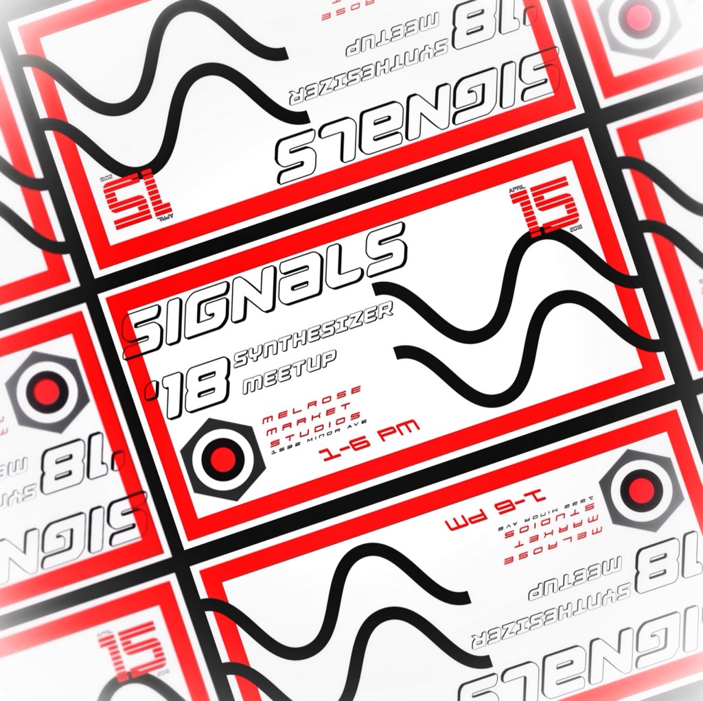 patchwerks_'s tweet photo. Calling all #synthesizer enthusiasts! 
Sign up for your own table to demo your gear at Signals 2018, Sunday April 15 from 1-6 PM at Melrose Market Studios! For more information about #Signals2018, click the link below.
https://t.co/MOmRJbAz0W

We look forward to seeing you there! https://t.co/9pd3wsbiU5