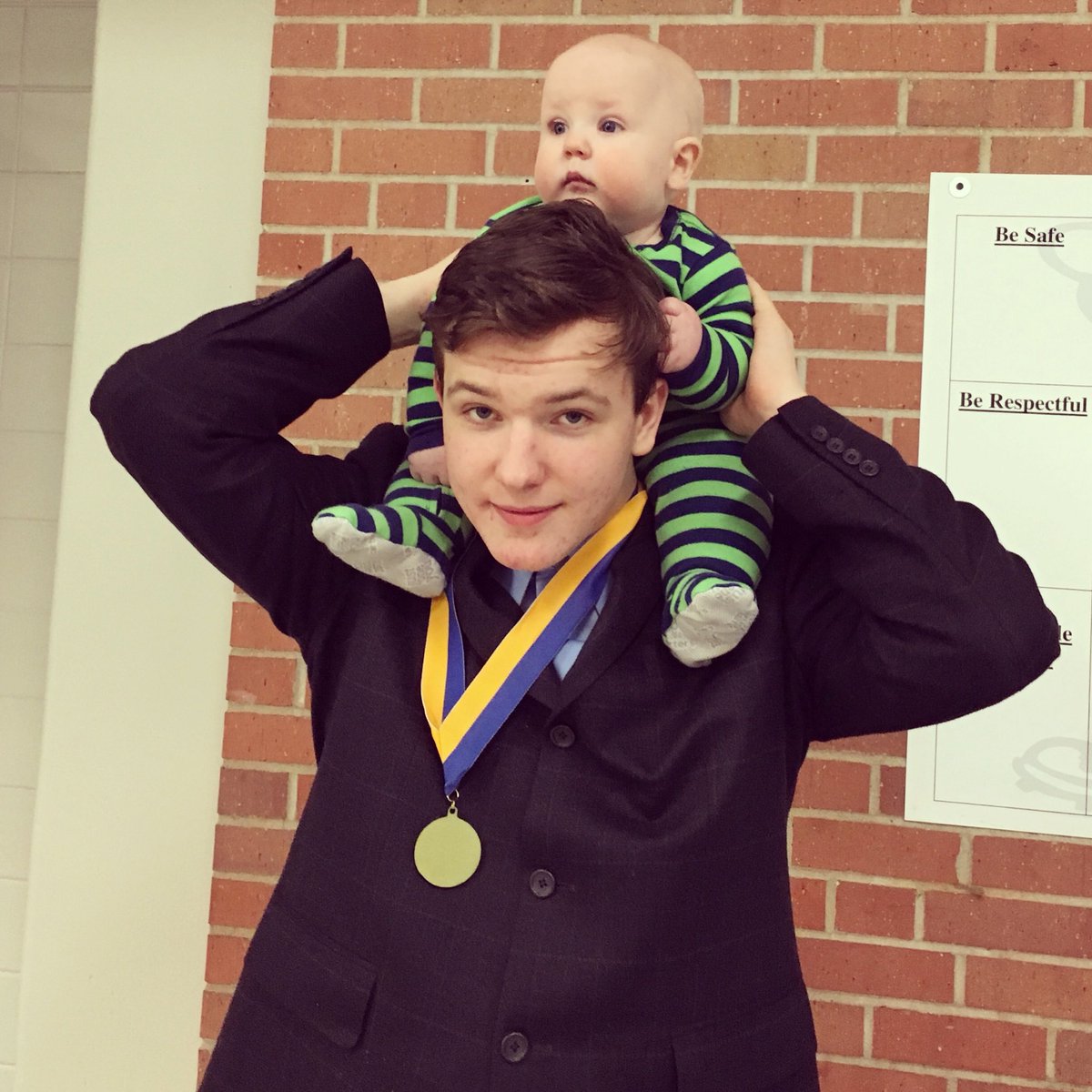 InSightJrPod's tweet photo. At the academic awards banquet with my little brother. https://t.co/vsKOnJ6Yqh
