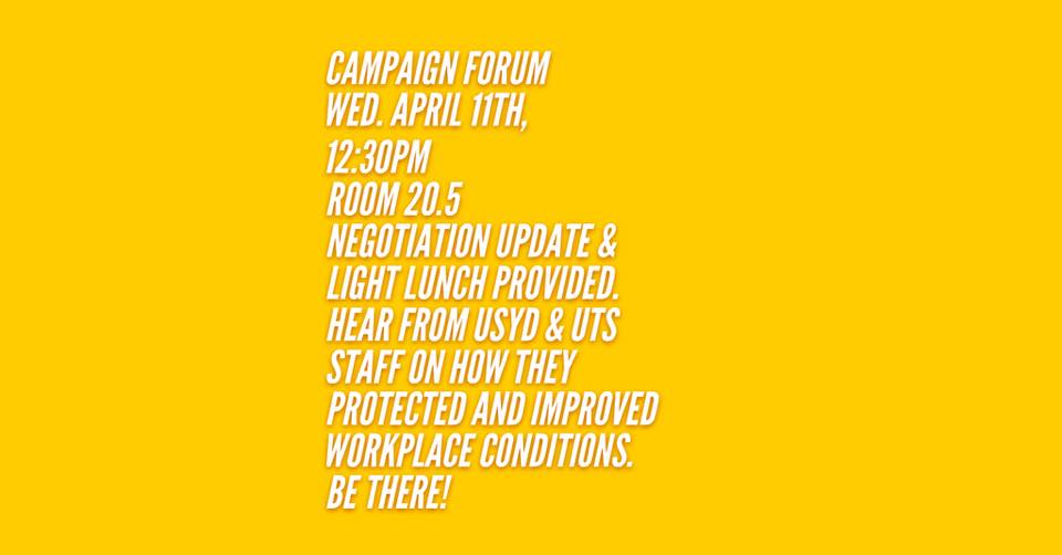 lucyfinter97's tweet photo. Union at UOW is holding a forum @ 12:30 to talk protecting and improving university staff working conditions.  #socialj https://t.co/a5aU4u6LOw