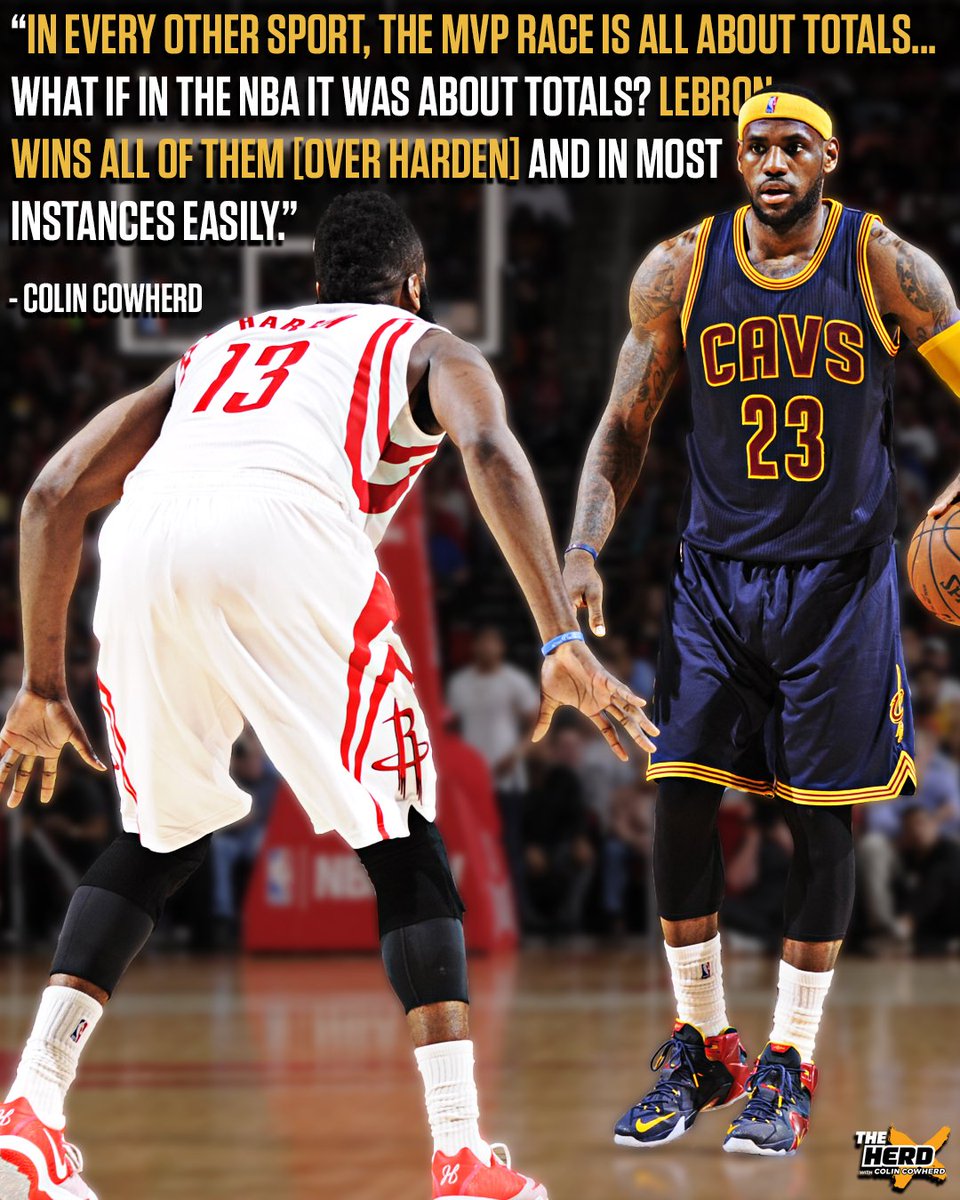 LeBron James leads James Harden in every total individual statistical category