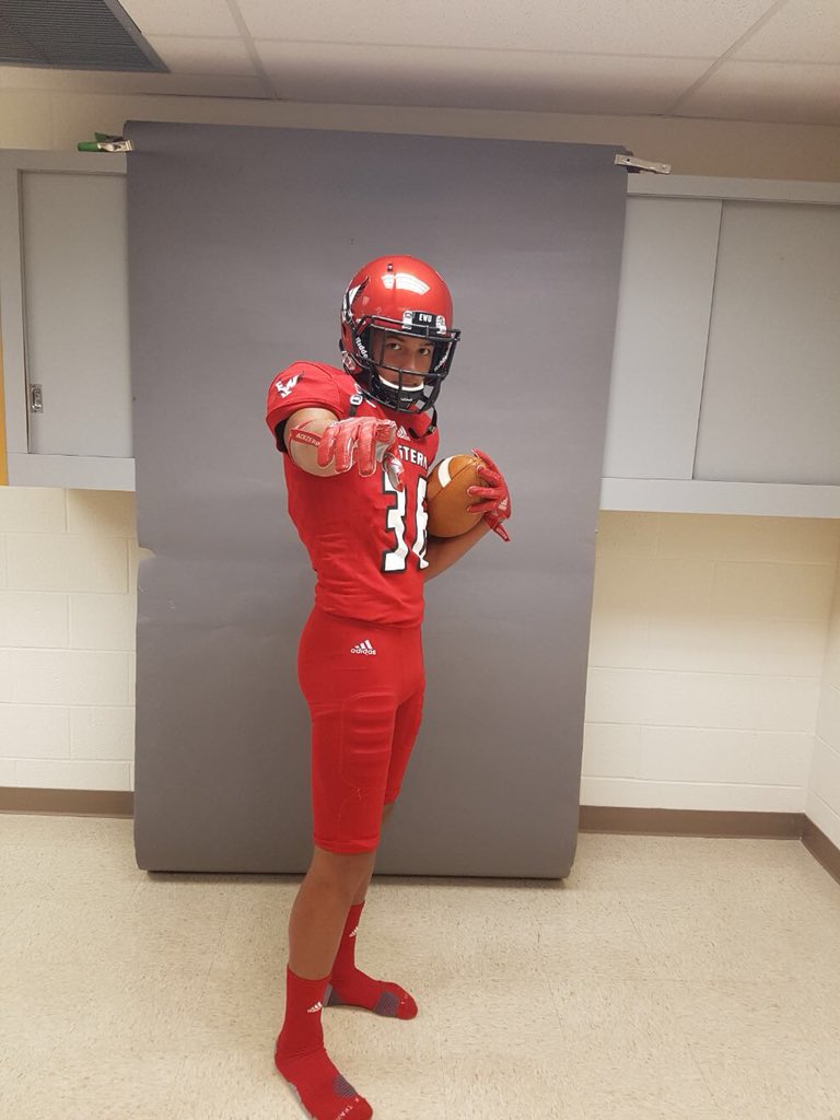 GRELITE7on7's tweet photo. GR ELITE 2019 WR @K_Whitey_12 on his unofficial visit to @EWUFootball last week.. this kid is a bonafide playmaker!
#ItsJustDiffrent
#WeAreGameReady
@CoachCherokee
@BrandonHuffman https://t.co/F2YvtPlhWp