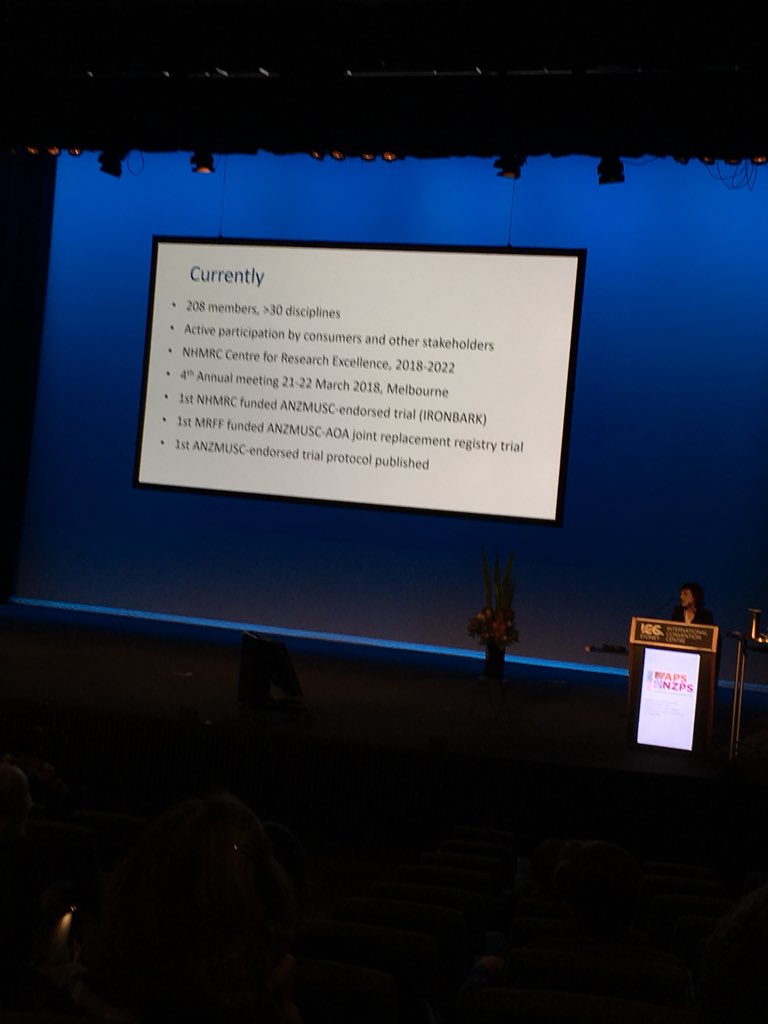 I have loved Prof Buchbinders’ work for so long. Check out ANZNUSC —So happy to hear her at #anzpain18