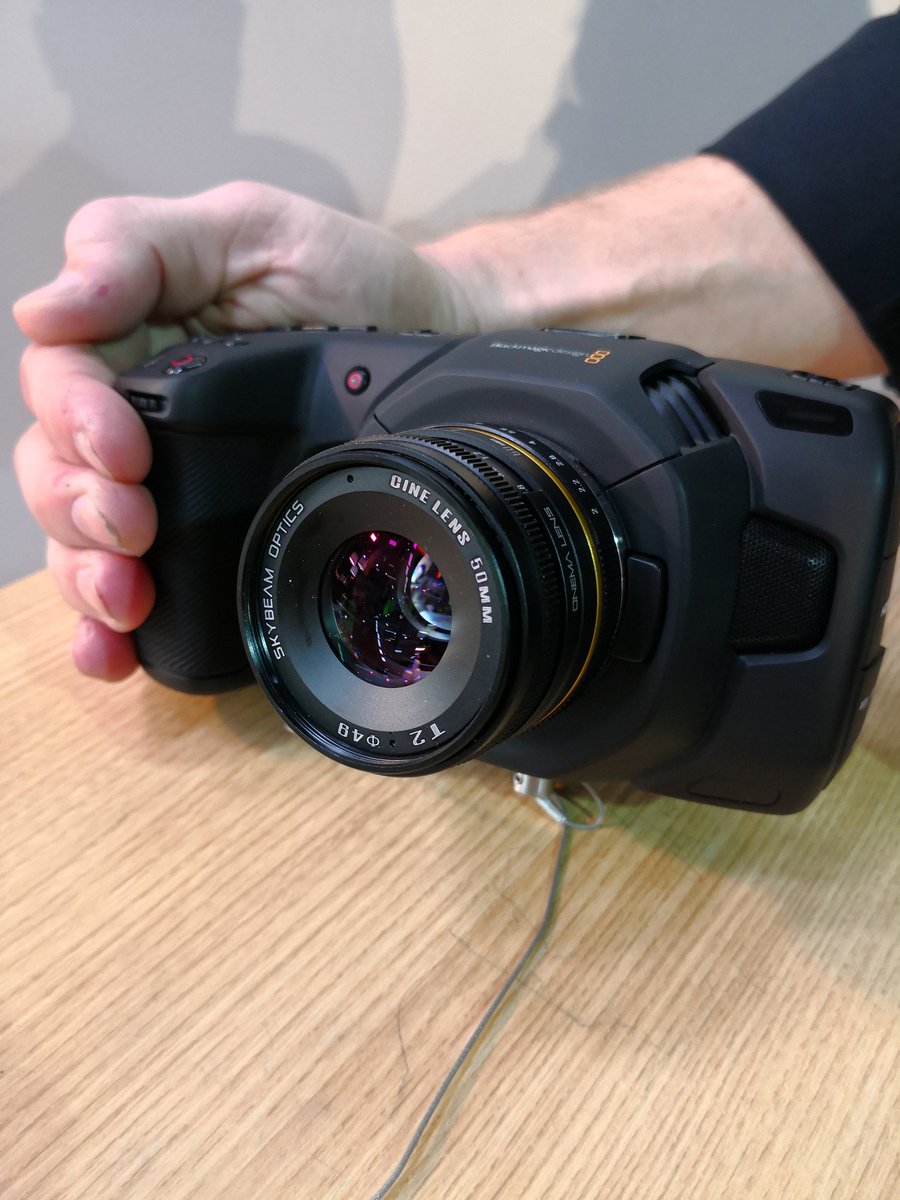 SkybeamCineLens's tweet photo. SKYBEAM Optics on BlackMagic Pocket Camera 4K
#nabshow #lasvegas #skybeamdigital #skybeamoptics #NAB2018 #4K
#blackmagicdesign #pocketcamera #filmmaker #nevada #california #australia #madeinFrance #tech #gear #2018
#cinema #cinematic #director #cinemalens #optics https://t.co/Jh8cQJxrwM