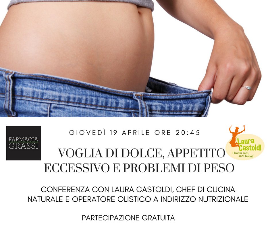 IBuoniSani's tweet photo. Continuano le conferenze di Laura Castoldi presso la #FarmaciaGrassi​ di Via Tremana a Bergamo: giovedì 19 aprile si parlerà di voglia di dolce, appetito eccessivo e problemi di peso. La partecipazione è gratuita! #eventibergamo #conferenzesalute https://t.co/V1ypZVuYKK