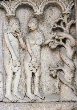 EmanuelaMorell1's tweet photo. #Wiligelmo scolpì i rilievi del  #duomo di #Modena verso il 1099 ; probabilmente fu anche l’architetto responsabile dell’edificazione della facciata della chiesa.

#sculturaromanica 
#Adamo ed #Eva https://t.co/qcCJOjUqq6