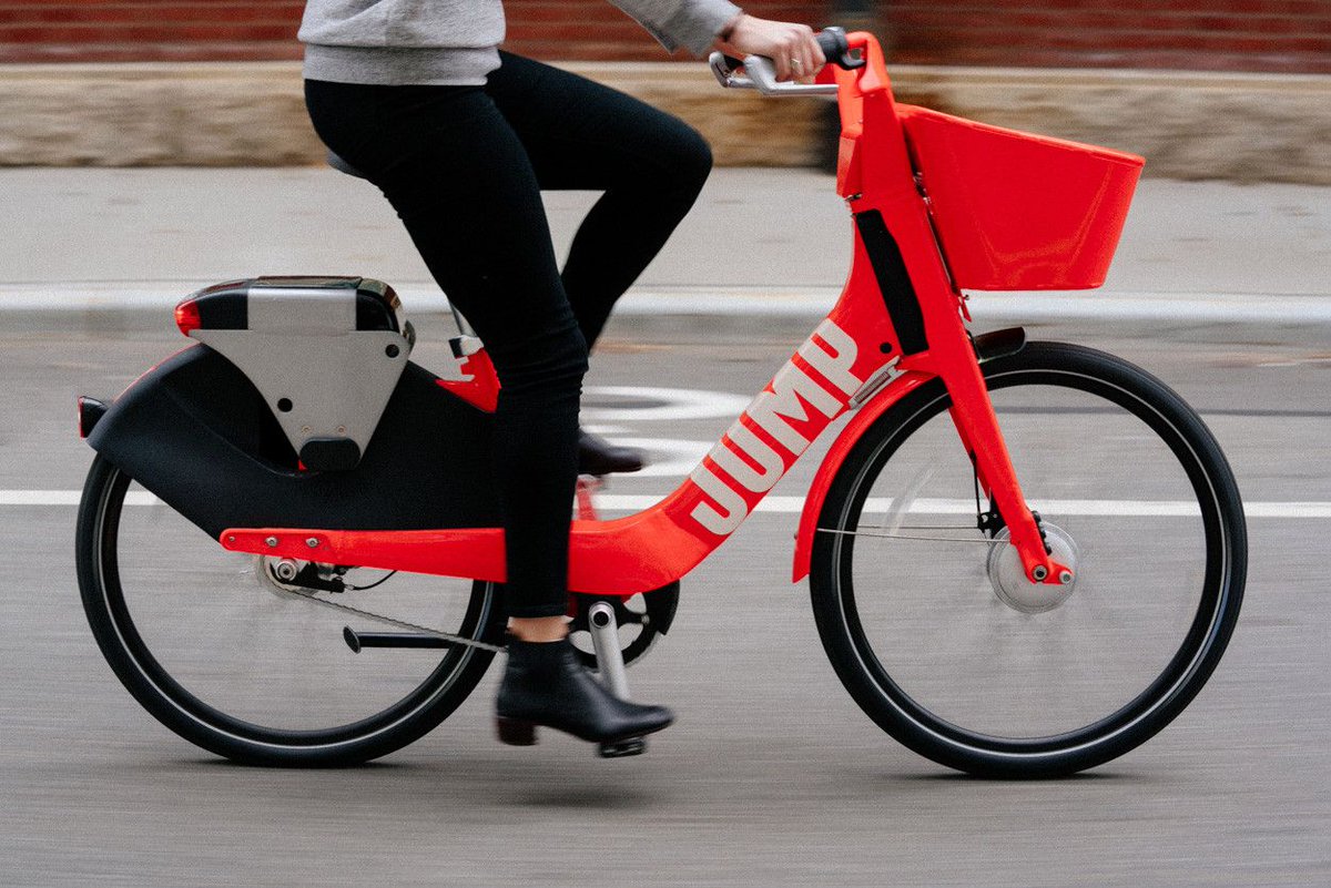 .<a href="/Uber/">Uber</a> acquires electric bicycle-sharing startup Jump Bikes venturebeat.com/2018/04/09/ube…