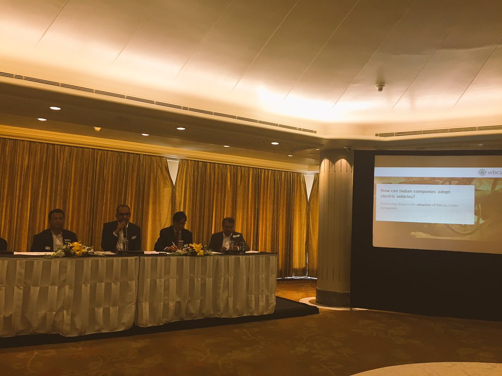 MudaliAtul's tweet photo. The 'why' of #electricvehicles at #EV100 India roll out now succeeds by the 'how' discussions at #REMobility. @FortumIndia @investindia @Anirban007 @IFC_SouthAsia talking on accelerating adoption of #EVs in India https://t.co/nH8ho2QG8D