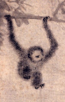 日本画の猿猴図を見比べてたら、お猿さんの顔のかわいさに思わず