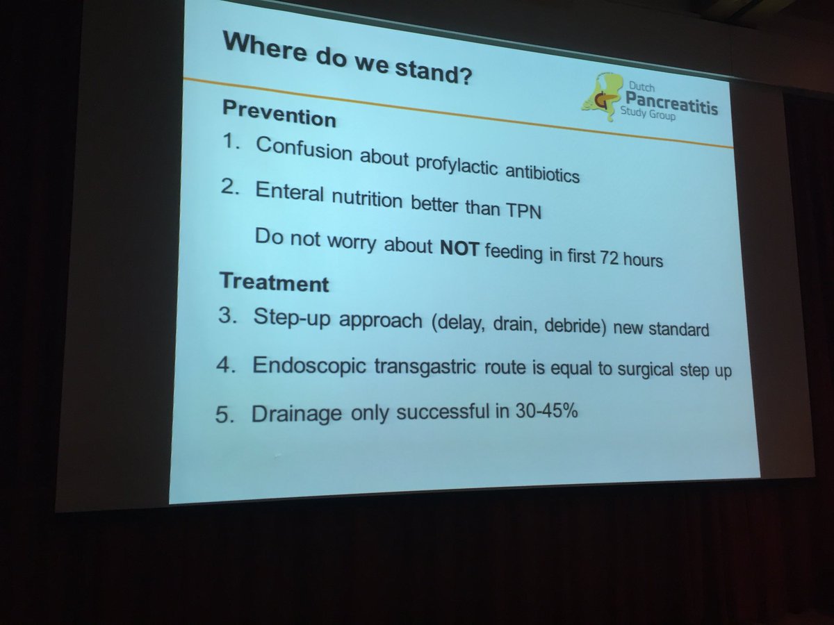 FedeGhigno's tweet photo. No idea how to treat acute necrotizing pancreatitis? Better call @Gooreducatie from @radboudumc! As usual, excellent 🇱🇺 methodology/organization and clinical strategy. #collaborativeresearch is the way @pancreatitis_nl #dutchdoitbetter #DavosGIcourse2018 https://t.co/nwxc9qVoiJ