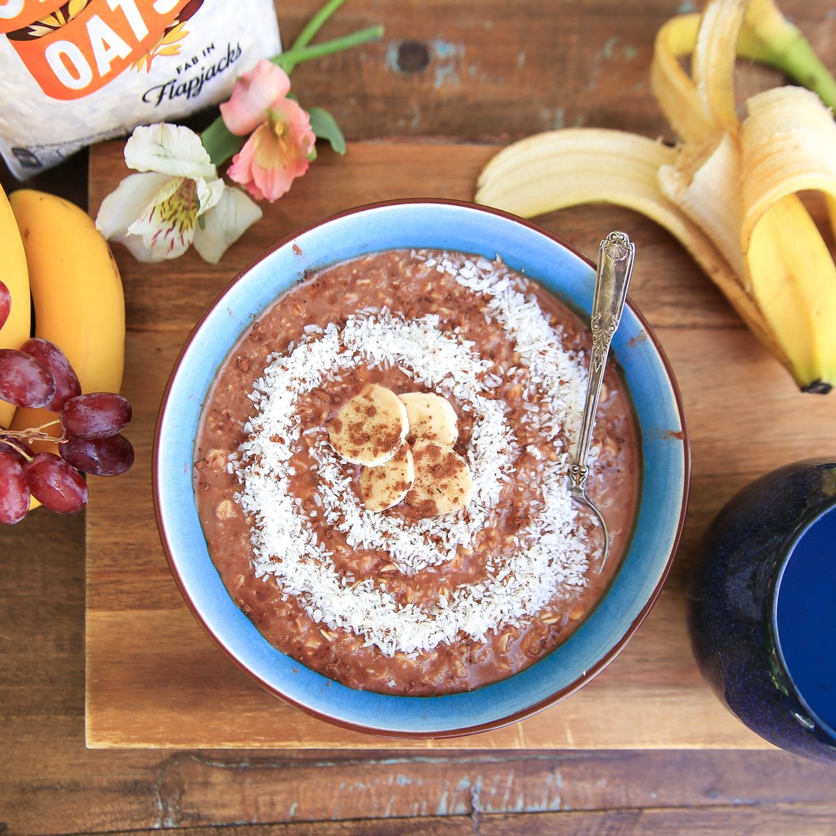 ICYMI: <a href="/Oatopia1/">Oatopia</a> 's special of the month is their creamy chocolate, coconut and fresh banana porridge! YUM!