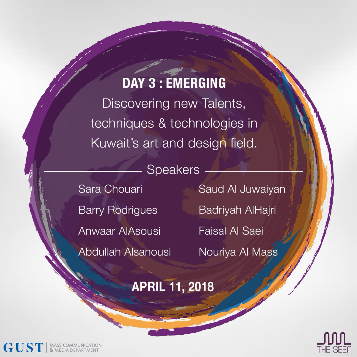 TheSeen_Gust's tweet photo. join us at April 11, Illustrating the Future, by: Nouriya Almass
TIME: 1:45-2:00
VENUE: W6–500
#theseen_gust #gust_official #art #design #visualcommunication #photography #illustration #artcommunity #motiongraphics #film. https://t.co/DxI5ku8vsf