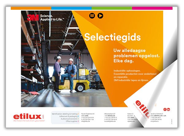Etilux is 45 jaar 3M™ partner! We stellen u graag de nieuwe 3MTM selectiegids voor onderhouds- en herstellingsproducten. ow.ly/XZyr30jqDnw