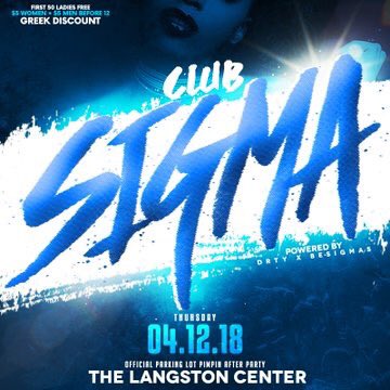 BESigmas's tweet photo. The WAIT is over!!! The most anticipated 👀 event of the year is coming back Parkin Lot Pimpin 🚖 following into Club Sigma 🔵🤟🏽 #PLP18 #SigmaWeek2018 https://t.co/ODJ5EwDWsj