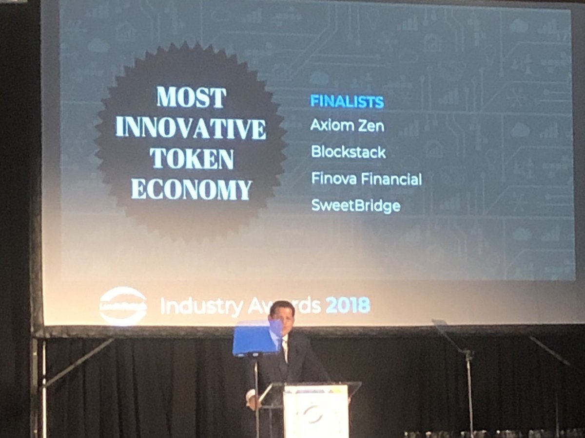 GoodStephV's tweet photo. “...And the Oscar goes to Axiom Zen for most innovative token economy” @AxiomZenTeam https://t.co/16q9X2aNoz