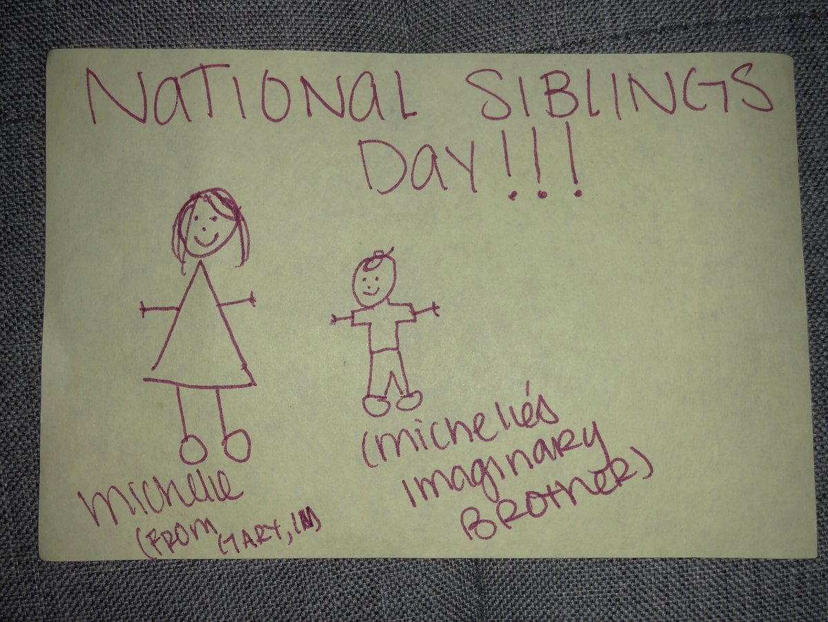 michele_funk's tweet photo. Happy #NationalSiblingsDay from your favorite only child 🙍🏻‍♀️ https://t.co/mIEHbpHn75