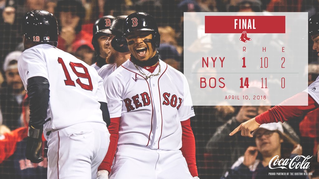 RedSox's tweet photo. Sale K’s 8 and offense explodes in series-opening win over Yankees.

🔗https://t.co/ezABBKPh1J https://t.co/imj0SPaHVh