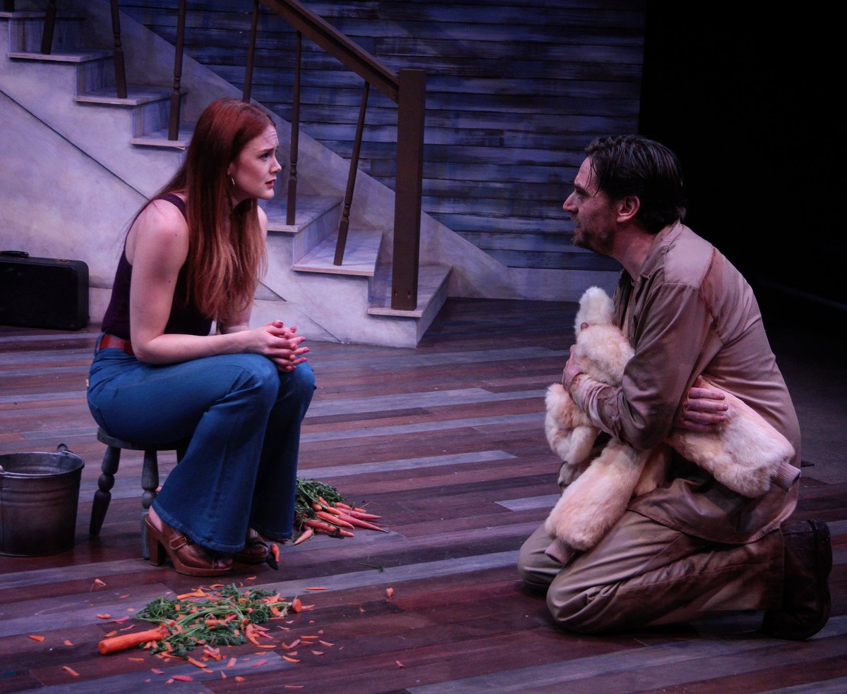 OregonTheatre's tweet photo. "If I told you something you wouldn't understand it..told you something that's true.." 💀 

#BuriedChild https://t.co/9YfpjRw6cU