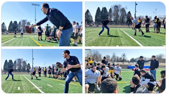 coach_penner's tweet photo. Where else would an engineering prof inspire a football team in its competitive philosophy than @dordtcollege #special #industrystandard #defenderway #expedius https://t.co/uk6M9JD63Z