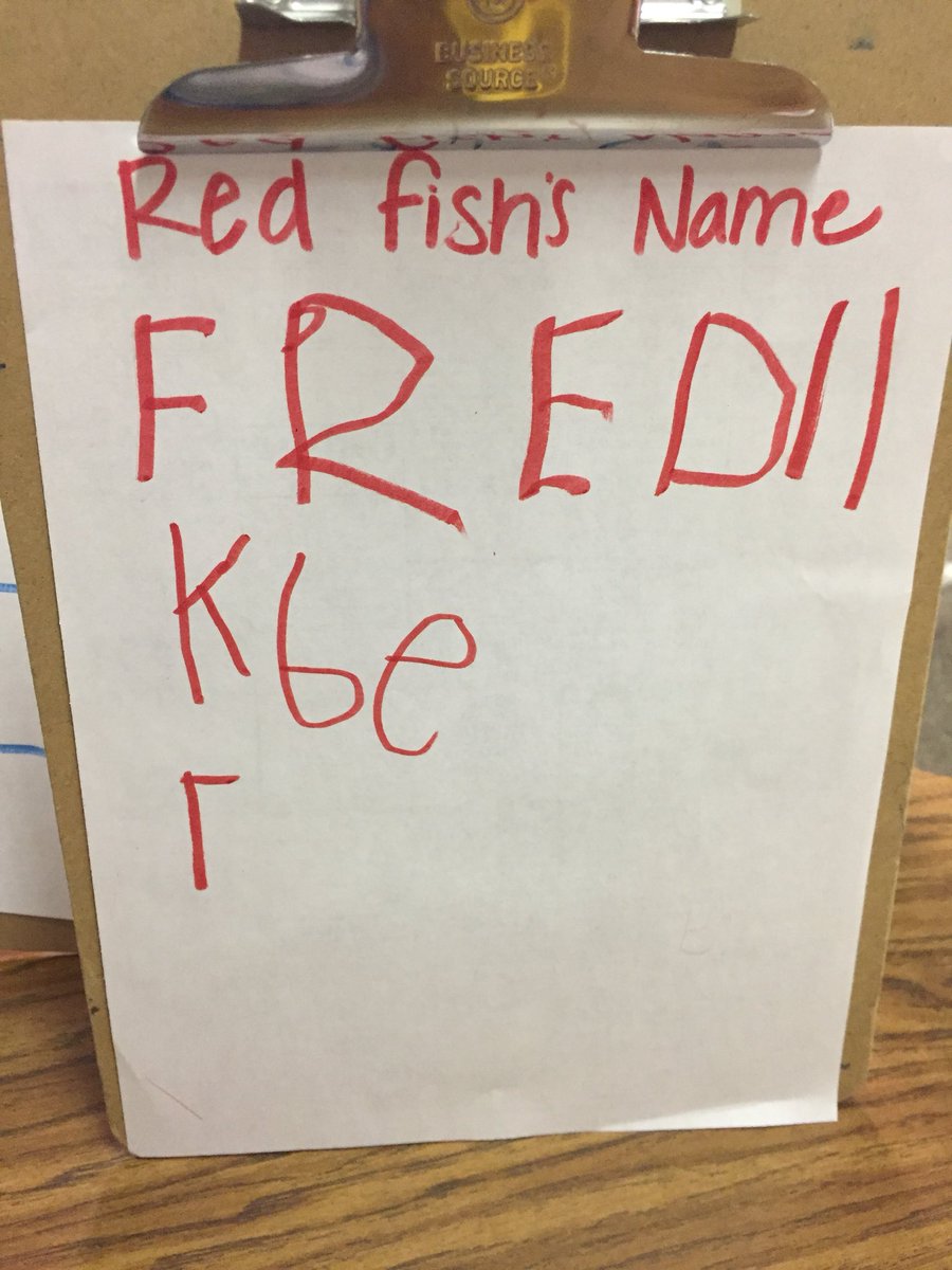 jpettykc's tweet image. Love when students take ownership in their classroom! Students decided on their own what to name their new pet fish.