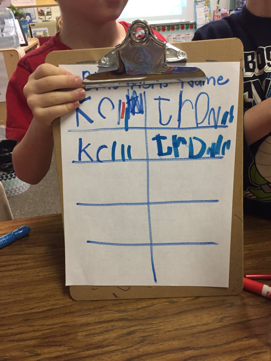 jpettykc's tweet image. Love when students take ownership in their classroom! Students decided on their own what to name their new pet fish.