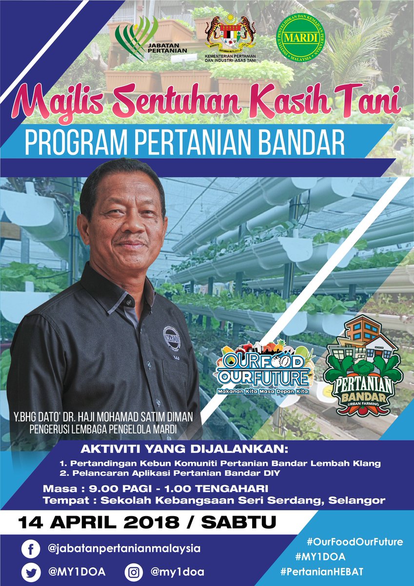 Jabatan Pertanian Malaysia On Twitter Sentuhan Kasih Tani Program Pertanian Bandar Sk Sri Serdang 14 April 2018 Ourfoodourfuture My1doa Pertanianhebat Pertanianbandar Negarakumalaysia Https T Co V8bps7wv8d