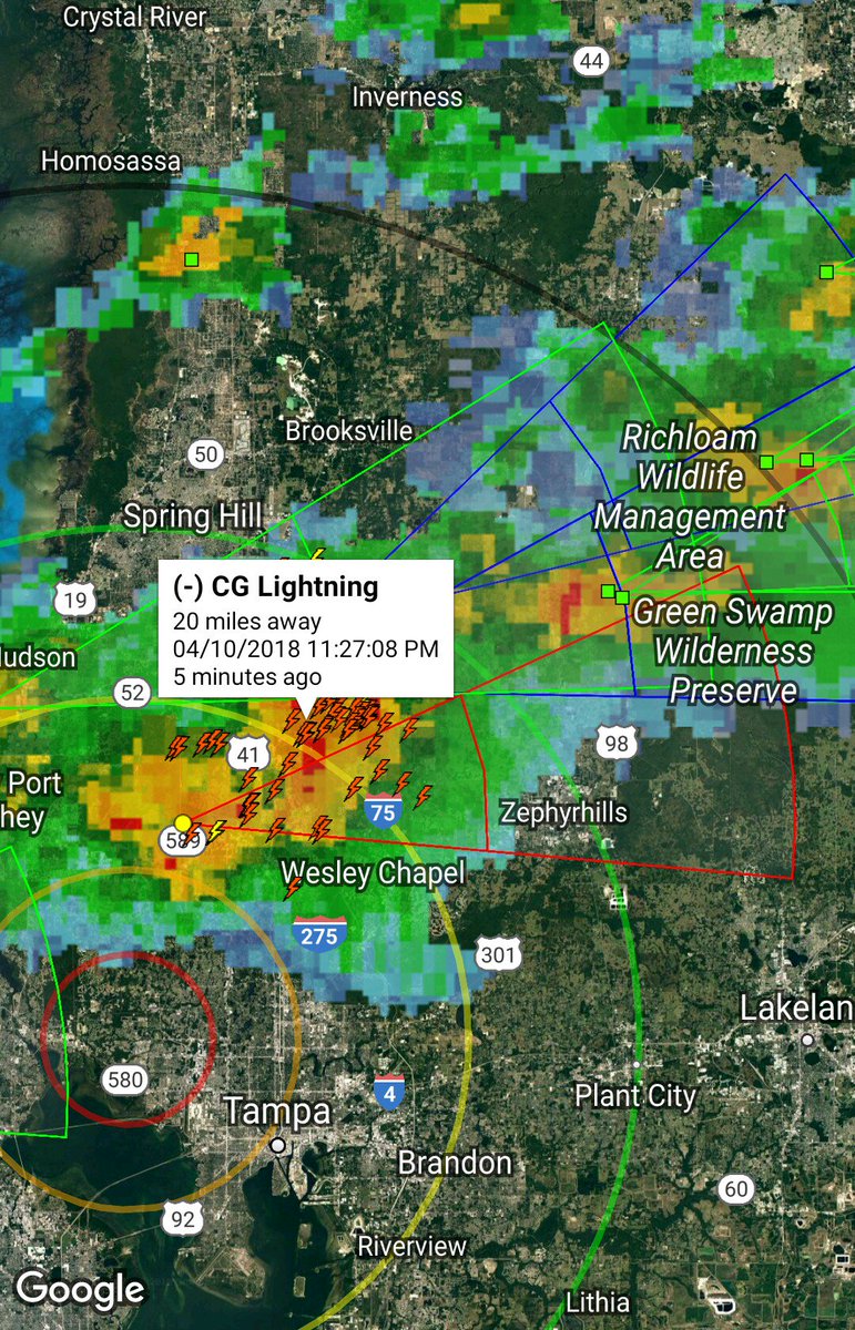 StormAlertApp's tweet image. Still some strong storms heading though Wesley Chapel / Dade City area tonight #flwx play.google.com/store/apps/det…