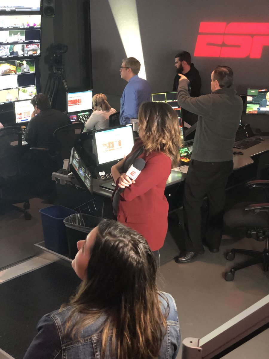 ESPNPR's tweet photo. Coming up from the @SportsCenter control room w/@elleduncanESPN on #SCAllAccess https://t.co/TG84M1HGcw