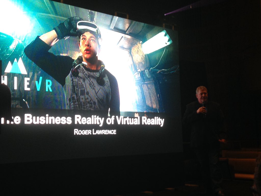 NettieD's tweet photo. roger Lawrence CEO Achievr presenting at convergence006 #vr #ar @Rog42 https://t.co/lOGeJifB8Z